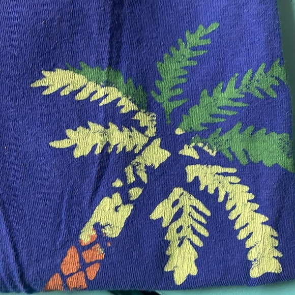 COPA CABANA Vintage Dress T-Shirt Midi Tropical Painted Carribean Blue Size 5X - Picture 7 of 12